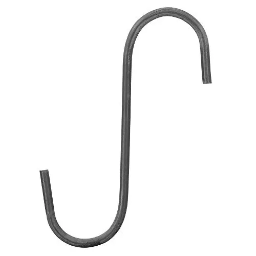 25 Pc Box 7" Steel Storage S Hooks Heavy Duty Wall Display Hooks for Warehouse Retail Industrial Garage