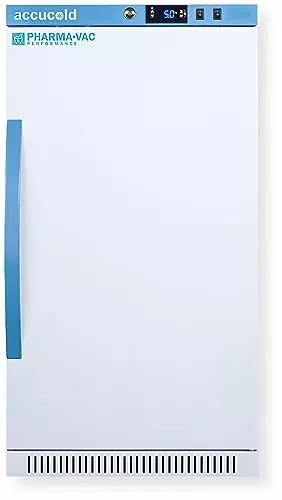 Accucold ARS32PVBIADA456 Vaccine Refrigerator; ADA Height; Purpose-built for Pharmacy, Medication, and Vaccine Applications; Factory-installed Lock; Interior Light; Adjustable Temperature