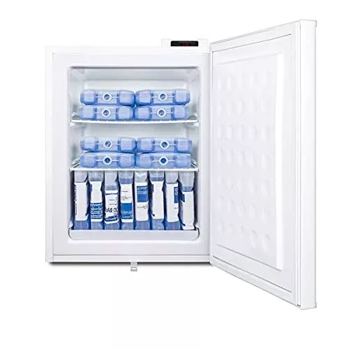Accucold Compact Freezer, Countertop, 1.8 cu.ft. Capacity, General Purpose, White - FS30LGP