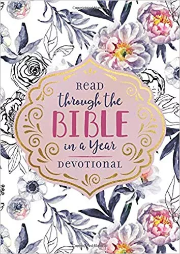 Barbour Publishing 167986 Read Through the Bible in a Year Devotional Softcover - Apr 2020