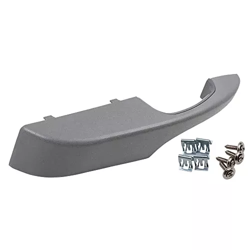 Brock Aftermarket Replacement Front Driver Left Inside Door Pull Handle Assembly and Hardware Pewter/Gray Compatible with 2003-2022 Chevy Express