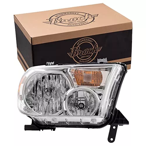 Brock Headlight for 2007-2013 Tundra w/o Level Adjuster for 2008-2017 Sequoia 811100C051 Right TO2503171