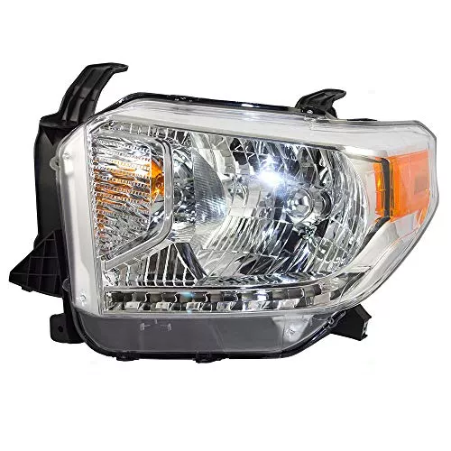Brock Headlight for 2014-2017 Tundra LED Daytime Running Lights Projector Type Chrome 811500C091 Left TO2502219