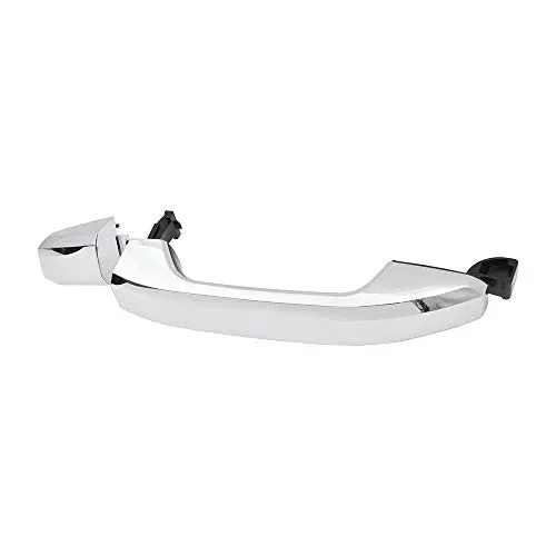 Brock Replacement Chrome Outside Rear Door Handle w/Cap Compatible with 14-19 Silverado Sierra Pickup Truck & 19 Sierra Limited/Silverado LD Without Passive Entry
