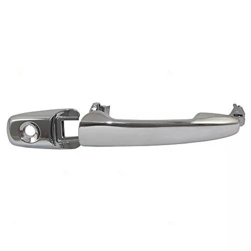 Brock Replacement Drivers Outside Front Door Handle & Bezel w/Keyhole Chrome Compatible with 2007-2010 Edge MKX 8A8Z7422404AA