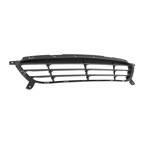 Brock Replacement Front Bumper Lower Center Grille Textured Black w/Chrome Rim Molding Replacement for 11-13 Elantra Sedan 865603X000 HY1036115