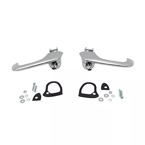 Brock Replacement Rear Back Door Outside Textured Passengers Handle w/License Plate Bracket Compatible with 08-14 E-Series Econoline Van without Camera