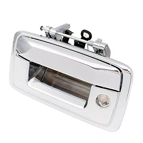 Brock Replacement Tailgate Handle Chrome Specialty with Keyhole Compatible with 2014-2018 Silverado Sierra 1500 2015-2019 2500HD/3500HD 2019 Limited/LD Pickup Truck