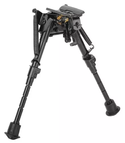 Caldwell XLA Pivot Bipod 6" - 9" with Adjustable Notched Legs and Slim Folding Design for Easy Transport, Rifle Stability, and Target Shooting