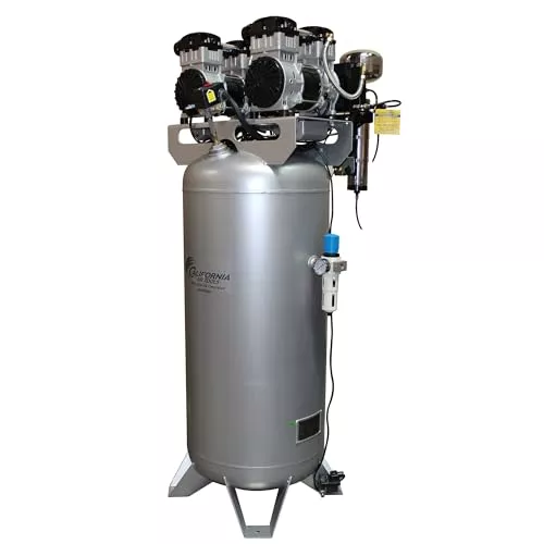California Air Tools 60040DCAD 4.0 HP Ultra Quiet and Oil-Free Air Compressor, 60 Gallon Steel Tank, 75 dBA Noise Level, with Air Drying System and Auto Drain