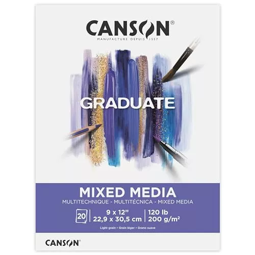 Canson Artist Series Comic and Manga Sketchbook, Wirebound Pad, 8.5x10 inches, 80 Sheets (65lb/96g) - Artist Paper for Adults and Students - Graphite, Charcoal, Pencil, Colored Pencil