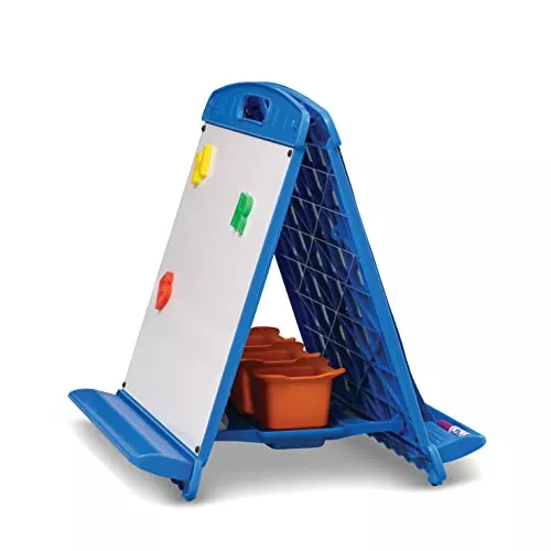Children's Factory 18" Small Sensory Table, Sandbox with Lid, Water Table for Kids, Blue