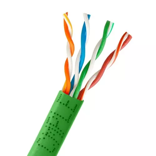Cmple 1000Ft Cat5E 24AWG Bulk in Wall Ethernet Cable 350Mhz, Bare Copper - Purple