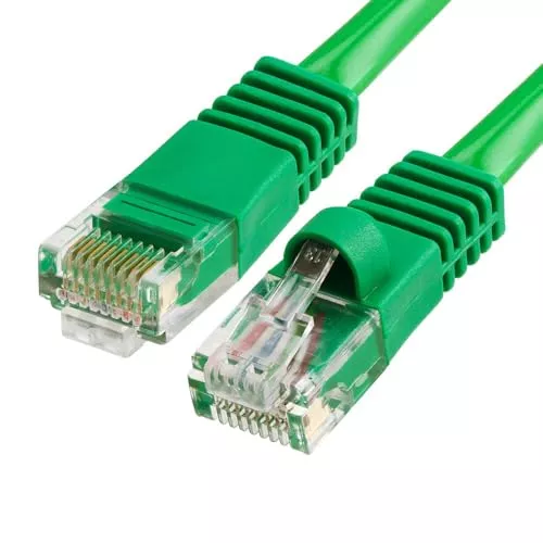 Cmple - Cat5e Network Ethernet Cable - Computer LAN Cable 1Gbps - 350 MHz, Gold Plated RJ45 Connectors - 25 Feet Black