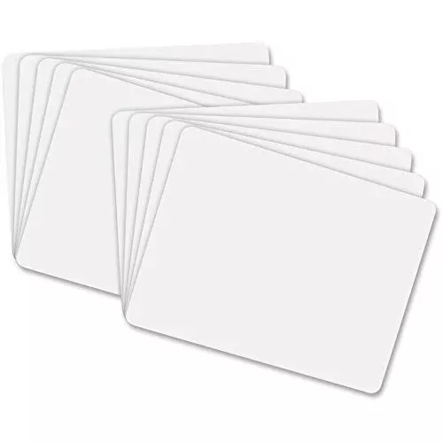 Creativity Street 9881-10 Pacon Whiteboard, 1-sided, Plain, 9" x 12", 10 Boards
