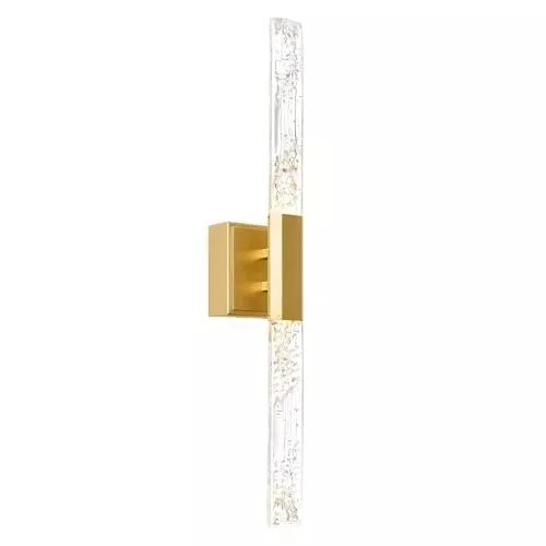 CWI Lighting 24'' Modern Brass LED Vanity Light for Bathroom, Powder Room, Hallway – Integrated LED – BACL Certified with 3-Year Warranty
