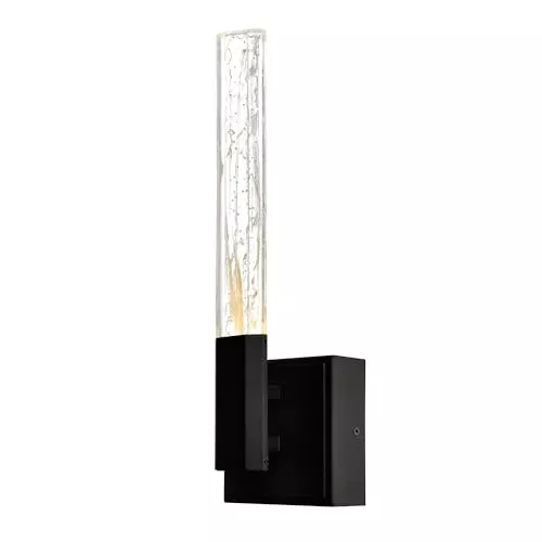 CWI Lighting 4.3'' Wide Modern Brass LED Wall Light for Hallway, Bedroom, Powder Room – Integrated LED – BACL Certified with 3-Year Warranty
