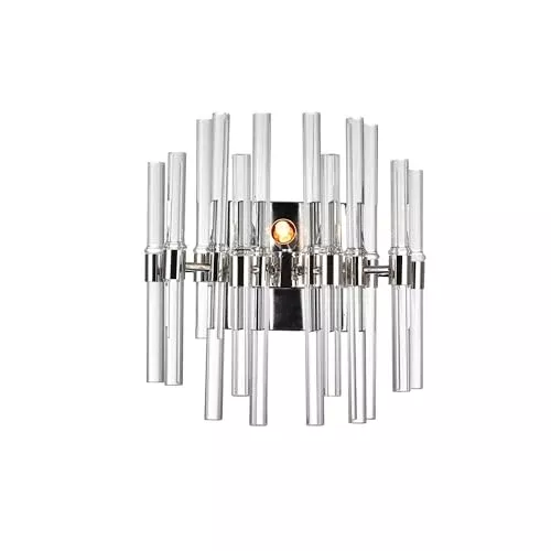 CWI Lighting Miroir 4 Light Transitional Metal Vanity Light in Polished Nickel