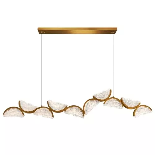 CWI Lighting Moon Integrated LED 8" Black Modern Mini Pendant with Handmade Textured Glass for Kitchen Island Entryway Island Hallway