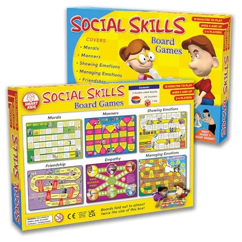 Didax 500063 Social Skills Group Activities, 6 Board Games