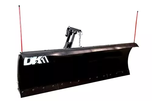 DK2 Universal ELITE 82-Inch x 19-Inch Hitch-Mounted Actuator-Driven Snowplow Kit