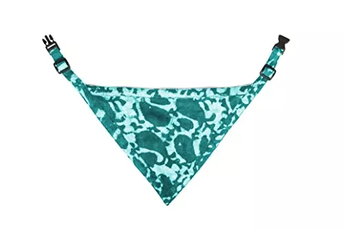 Dog Gone Smart Pet Products Unbugz-It Bandana, X-Large, Abstract Teal (16" x 10")