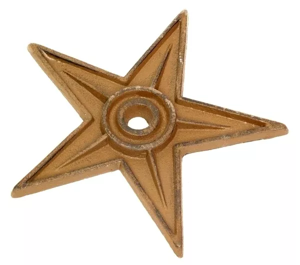 IWGAC 0170J-02105 Center Hole Cast Iron Star - Extra LargeSet of 6
