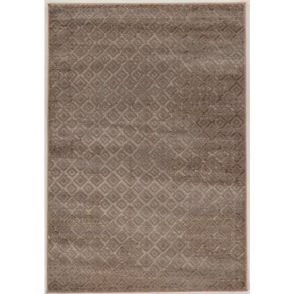 Jewel Diamonds Beige 5x7.6, Rug - Linon