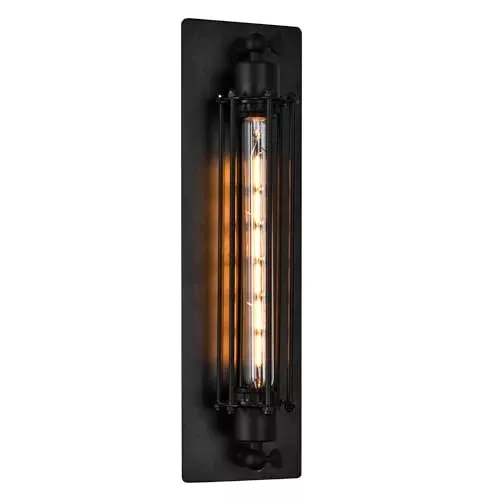 Kiera 1 Light Wall Sconce in Chocolate Brown Finish - Rustic Modern Farmhouse Lighting for Bedroom, Bathroom, Hallway