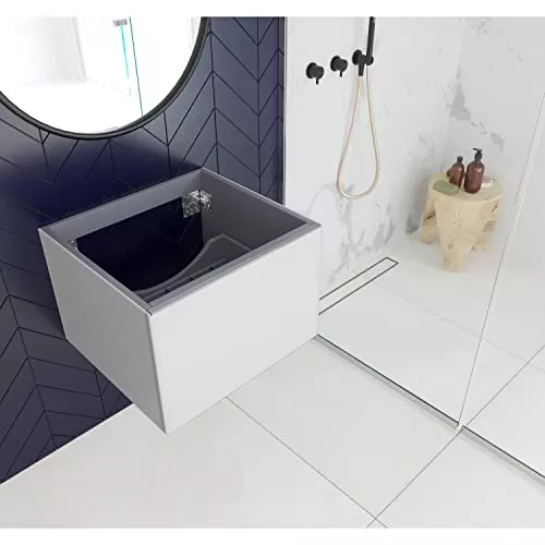 Laviva Vitri 24 - Cloud White Cabinet Matte White Viva Stone Solid Surface Countertop