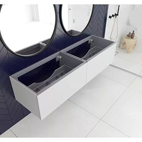 Laviva Vitri 72 - Cloud White Double Sink Cabinet