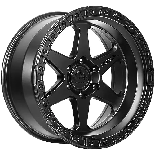 Lock Offroad Olympus 20x9 6x135 0et 87.1 Matte Black W/Matte Black Ring