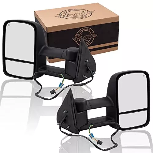 Manual Mirror for 2003-2006 Silverado 1500 Extendable Performance Upgrade Turn Signal Indicator Heated Manual Fold for 2003-2006 Silverado 1500 HD for 2003-2004 Sierra 2500 Set GM1322106