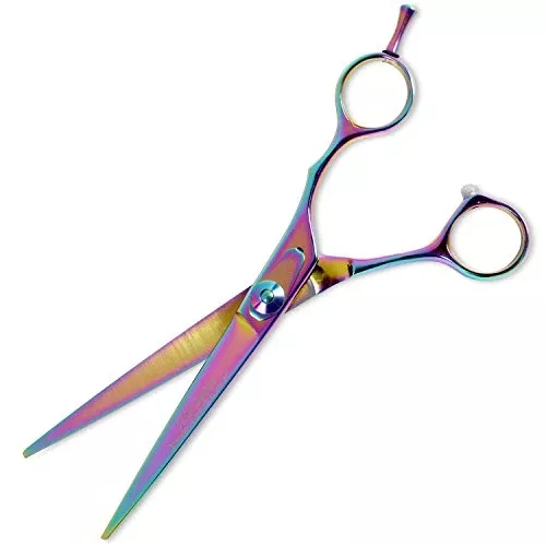 Master Grooming Tools 5200 Rainbow Series Shears — High-Performance Shears for Grooming Dogs - Curved, 7½"