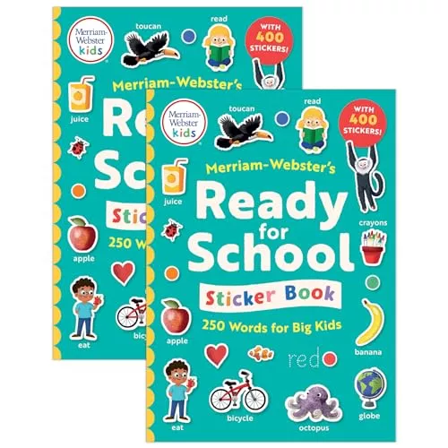 Merriam-Webster Merriam-Webster's Ready-for-School Sticker Book, Pack of 2