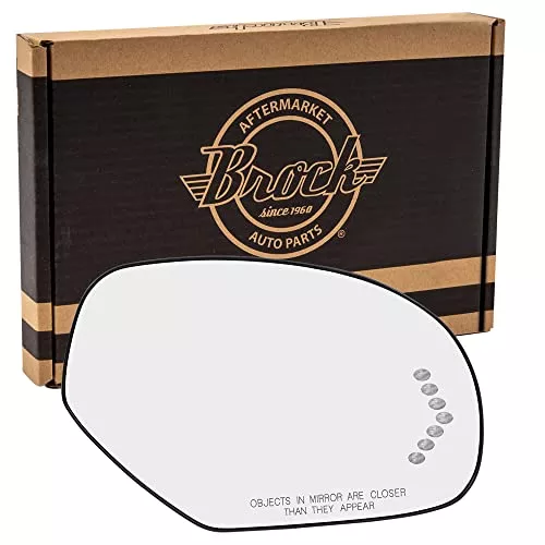Mirror Glass with Base for 2007-2013 Silverado 1500 Turn Signal Indicator Heated for 2007-2014 Silverado 2500 for 2007-2014 Tahoe for 2007-2013 Suburban 2500 for 2014 Suburban 15886196 Right