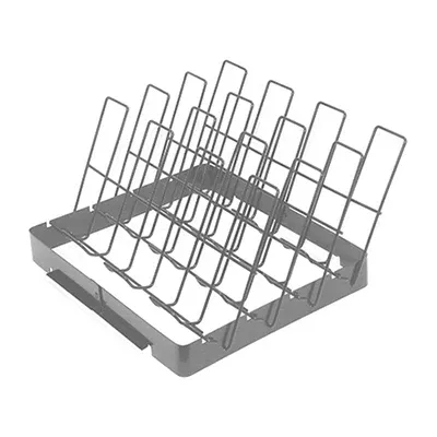 Mr. Bar-B-Q Products 257101 Grill Zone Non-Stick Rib RackBrushed Silver