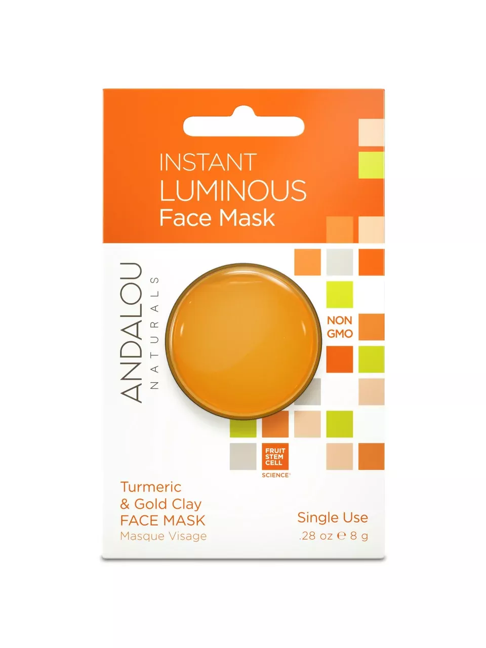 A.N Clay Mask Luminous- Case Of6 X 0.28 Oz- Andalou Naturals