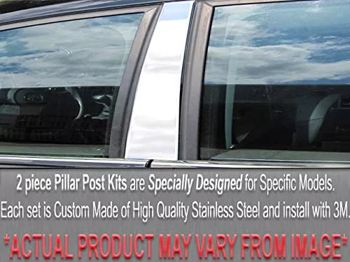 QAA is Compatible with 1984-1990 Chevrolet Caprice 2 Piece Stainless Pillar Post Trim PP19102