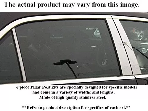 QAA is Compatible with 1991-1997 Chevrolet Caprice 6 Piece Stainless Pillar Post Trim, Includes Rear Pillar Trim PP33176