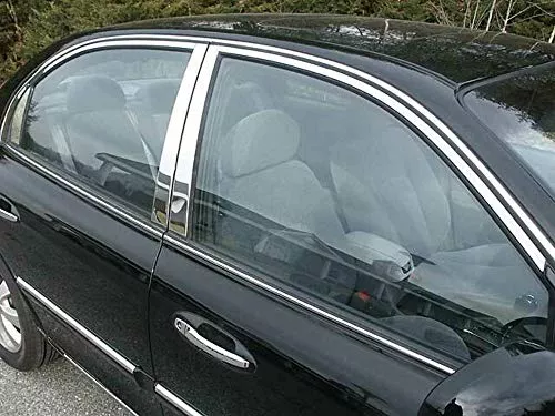 QAA is Compatible with 2001-2006 Kia Optima 12 Piece Stainless Window Trim Package, Includes Upper Trim and Pillar Posts, NO Window Sills WP24805
