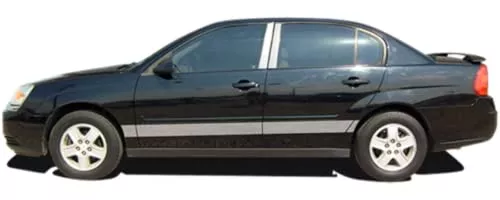 QAA is Compatible with 2004-2007 Chevrolet Malibu 6 Piece Stainless Pillar Post Trim PP44106