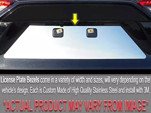 QAA is Compatible with 2004-2009 Cadillac XLR 1 Piece Stainless License Plate Bezel LP44230