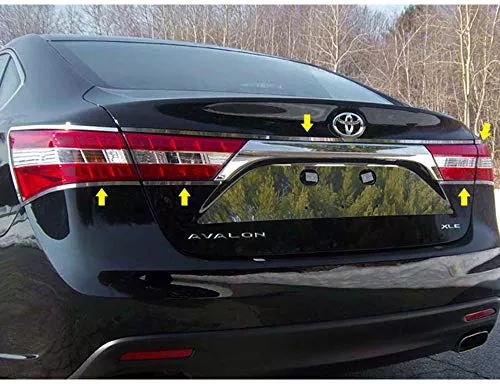 QAA is Compatible with 2005-2006 Ford Mustang 2 Piece Stainless Tail Light Ring Accent Trim, 8.625" Width TR45351