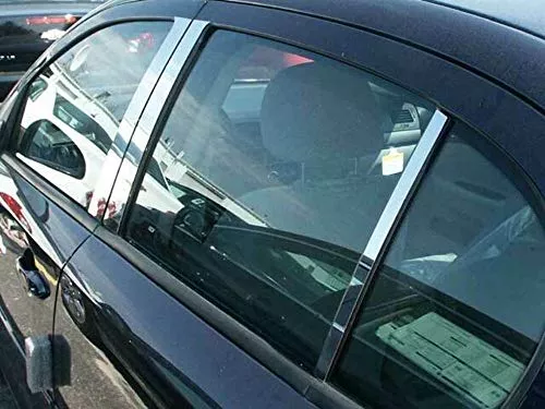 QAA is Compatible with 2005-2010 Chevrolet Cobalt 6 Piece Stainless Pillar Post Trim PP48121