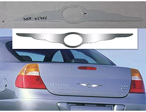 QAA is Compatible with 2005-2010 Chrysler Universal 1 Piece Stainless Chrysler Wings Emblem, with Cut Out for Logo SGR45766