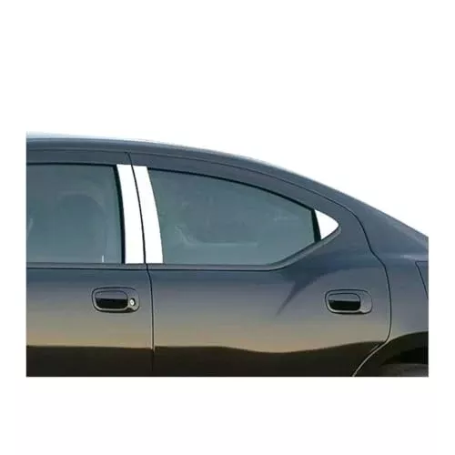 QAA is Compatible with 2006-2010 Dodge Charger 6 Piece Stainless Pillar Post Trim PP46911