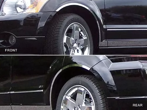 QAA is Compatible with 2007-2012 Dodge Caliber 6 Piece Stainless Wheel Well Accent Trim WQ47950