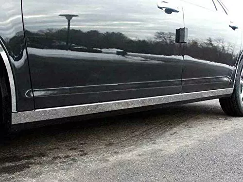 QAA is Compatible with 2008-2012 Chevrolet Malibu 4 Piece Stainless Rocker Panel Trim, On The Rocker, 2.375" Width TH48105