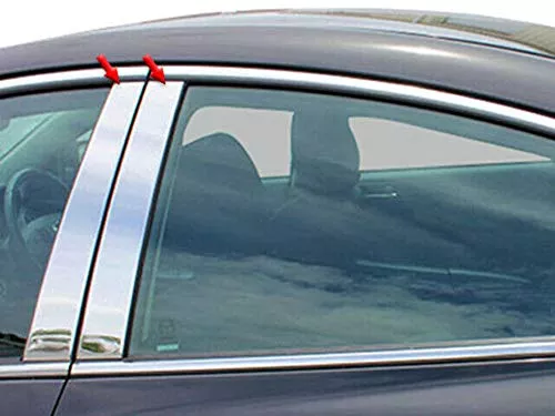 QAA is Compatible with 2009-2012 Mazda Mazda6 4 Piece Stainless Pillar Post Trim PP29760